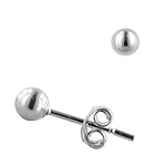 Sterling Silver 4mm Ball Stud Earrings
