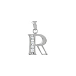 Sterling Silver "R" Pendant