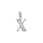 Sterling Silver "X" Pendant
