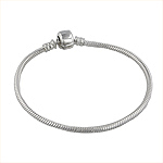 Sterling Silver Bead Bracelet with Clasp