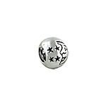 Sterling Silver Moon and Stars Bead