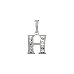 Sterling Silver "H" Pendant