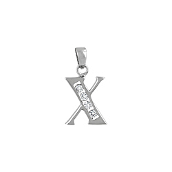 Sterling Silver "X" Pendant
