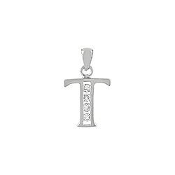Sterling Silver "T" Pendant
