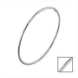 Sterling Silver 2mm Multifaceted Bangle