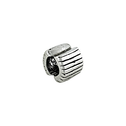 Sterling Silver Lines Bead